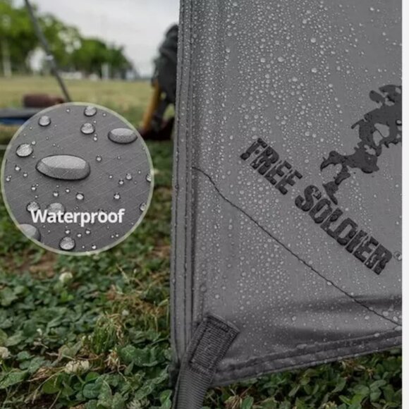 FREE SOLDIER Waterproof Portable Tarp Multifunctional Outdoor Camping Traveling - Picture 6 of 9